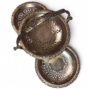 Vintage Three Tiered Serving Plate